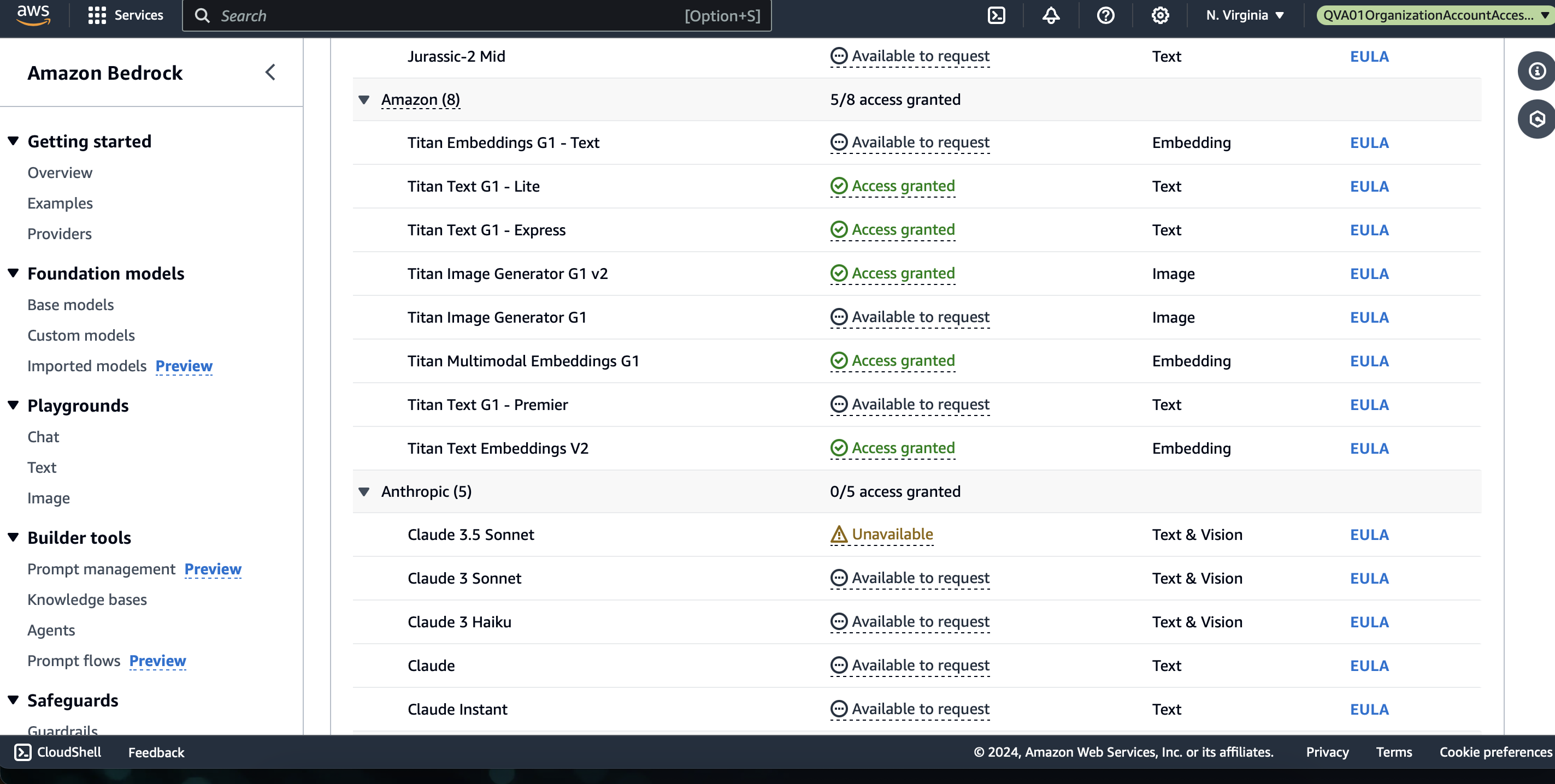 AWS Bedrock Studio - enable model access - Architect Forward (architectFWD™)