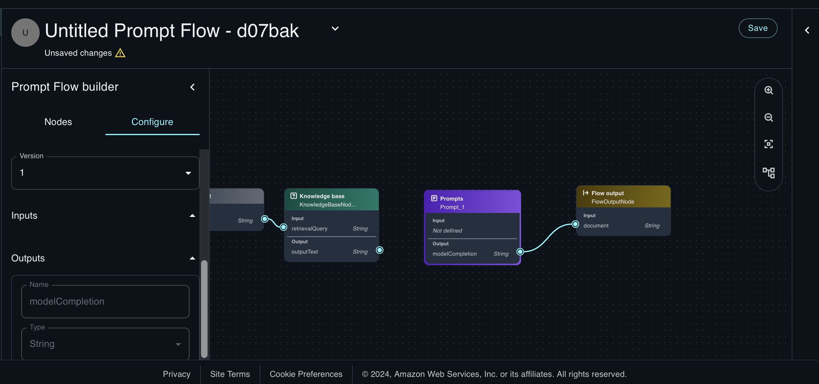 AWS Bedrock Studio - prompt flow KB anthropic models - Architect Forward (architectFWD™)